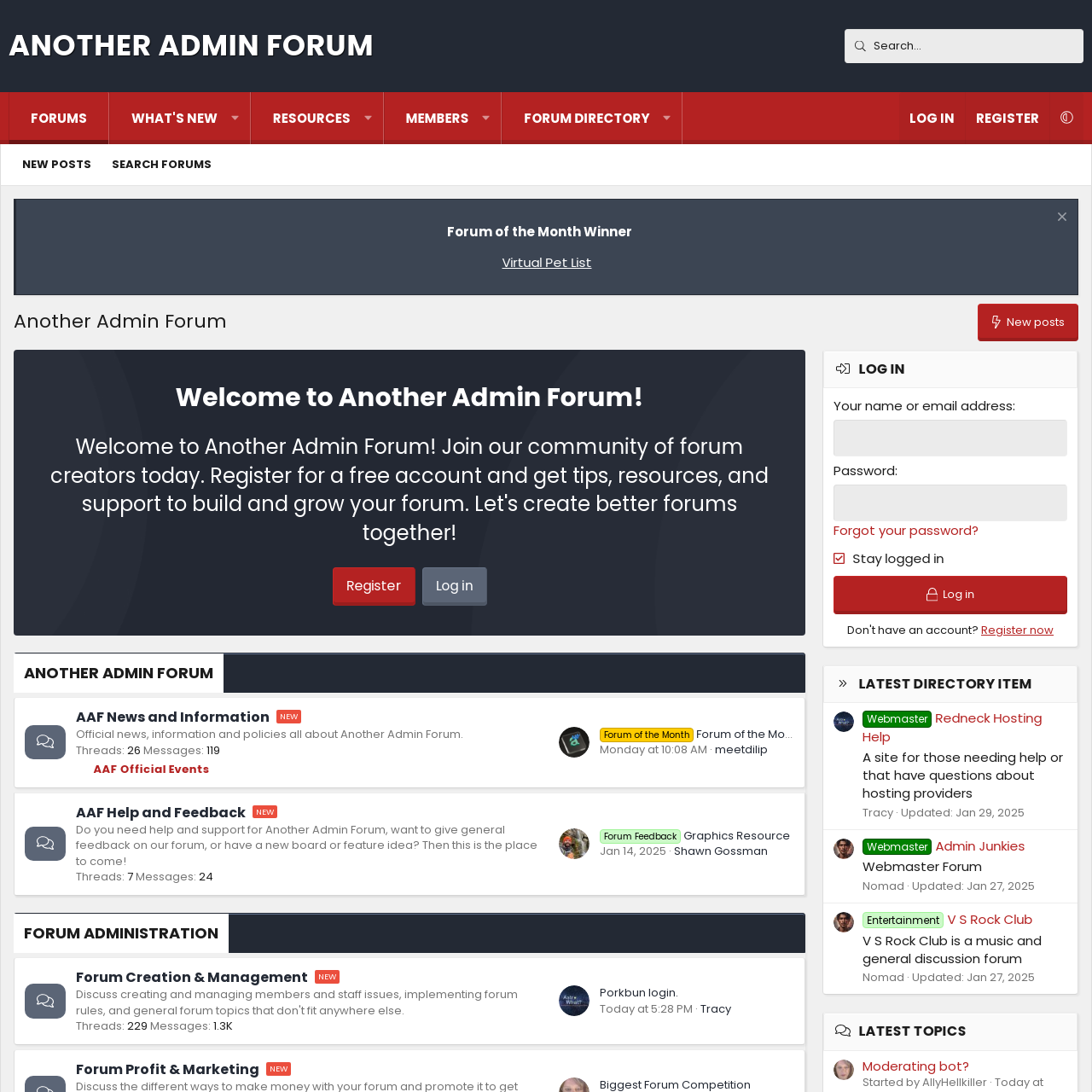 Another Admin Forum